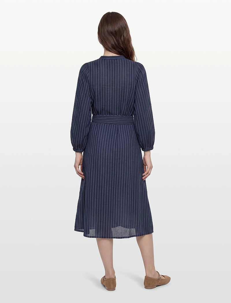 Lollys Laundry - ParisLL Midi Dress LS - sommerkjoler - stripe - 4