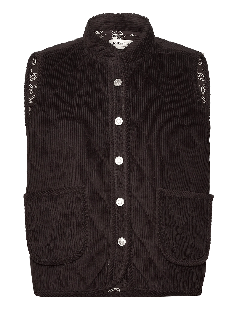 Lollys Laundry - CairoLL Vest - kurtki wiosenne - dark mokka - 0