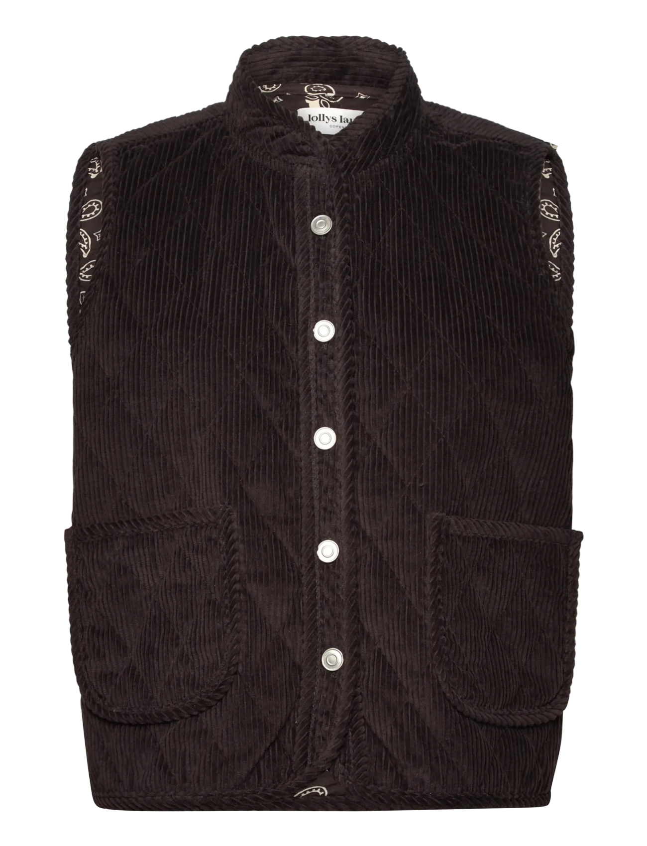 Lollys Laundry - CairoLL Vest - vadderade västar - dark mokka - 0