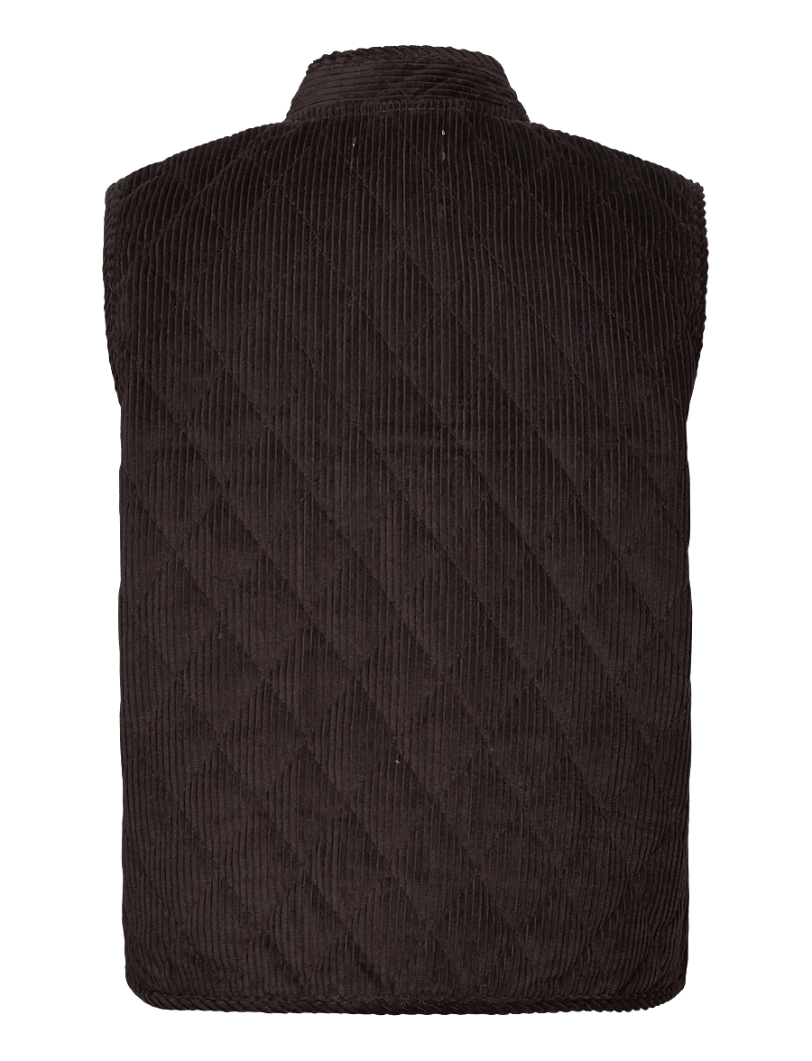 Lollys Laundry - CairoLL Vest - vadderade västar - dark mokka - 1