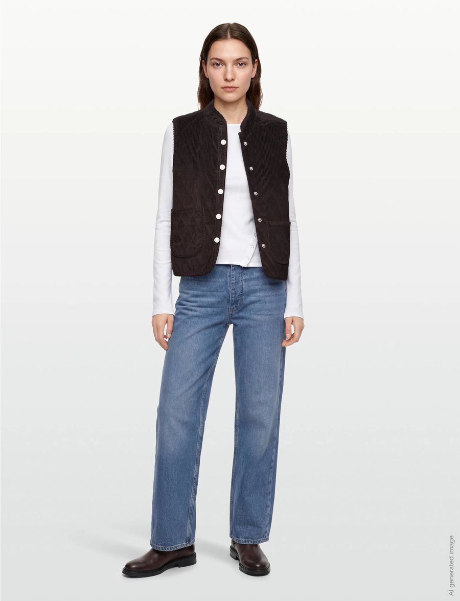 Lollys Laundry - CairoLL Vest - forårsjakker - dark mokka - 0