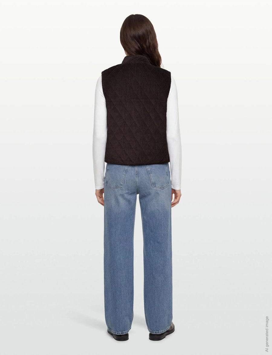 Lollys Laundry - CairoLL Vest - forårsjakker - dark mokka - 4