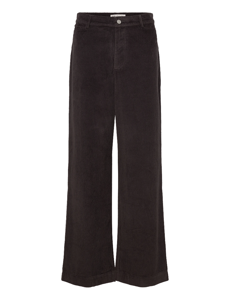 Lollys Laundry - FloridaLL Pants - buxur með víðum skálmum - dark mokka - 0