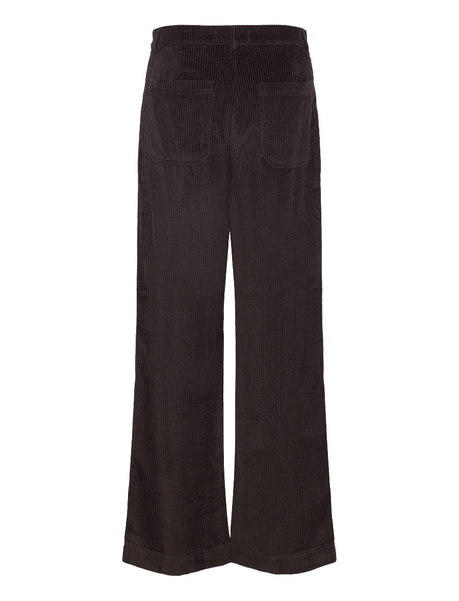 Lollys Laundry - FloridaLL Pants - buxur með víðum skálmum - dark mokka - 1