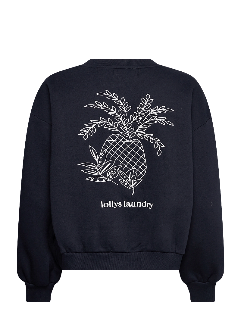 Lollys Laundry - SydneyLL Pineapple Sweatshirt LS - modetrends - dark blue - 1