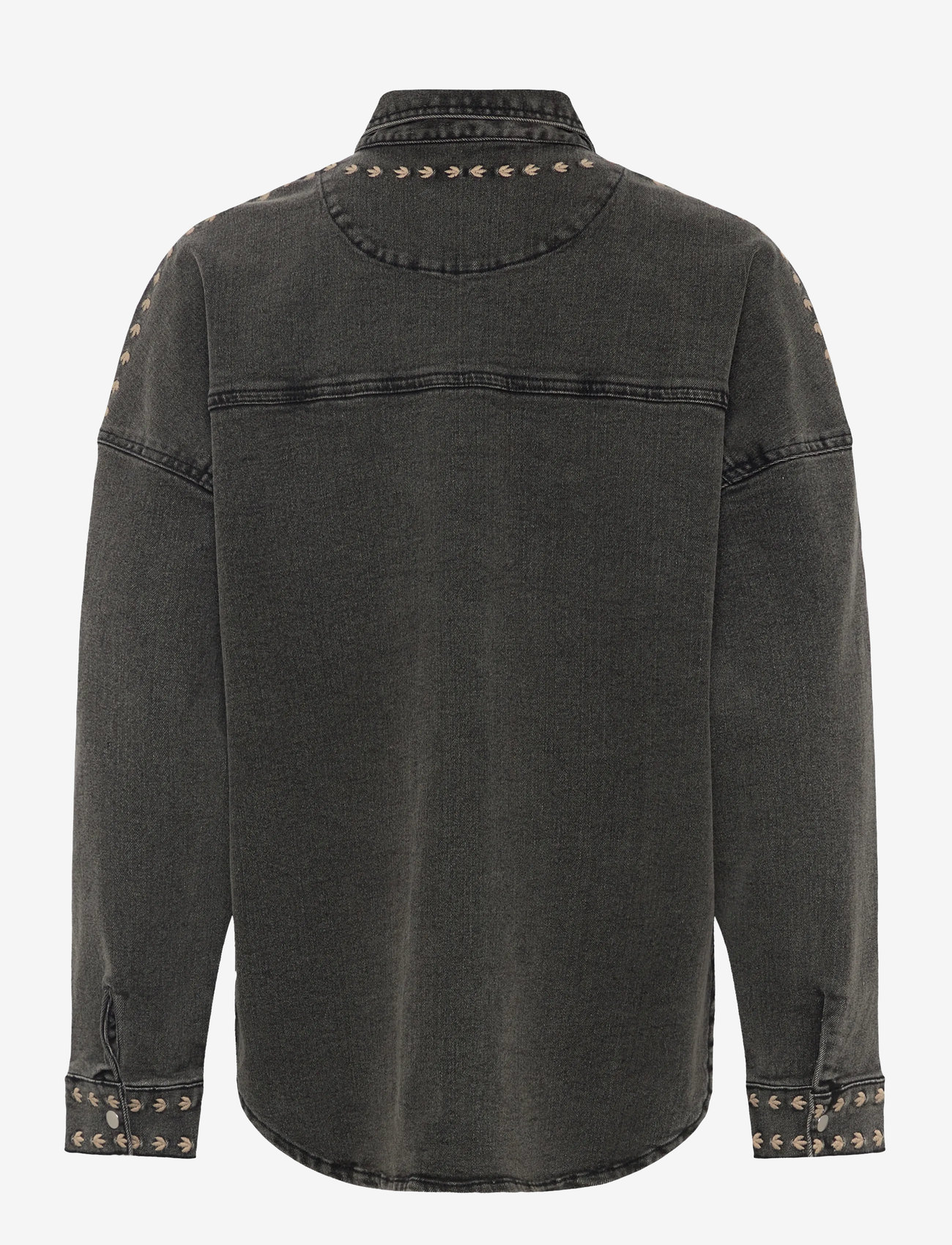 Lollys Laundry - VeidaLL shirt LS - denimskjorter - washed black - 1