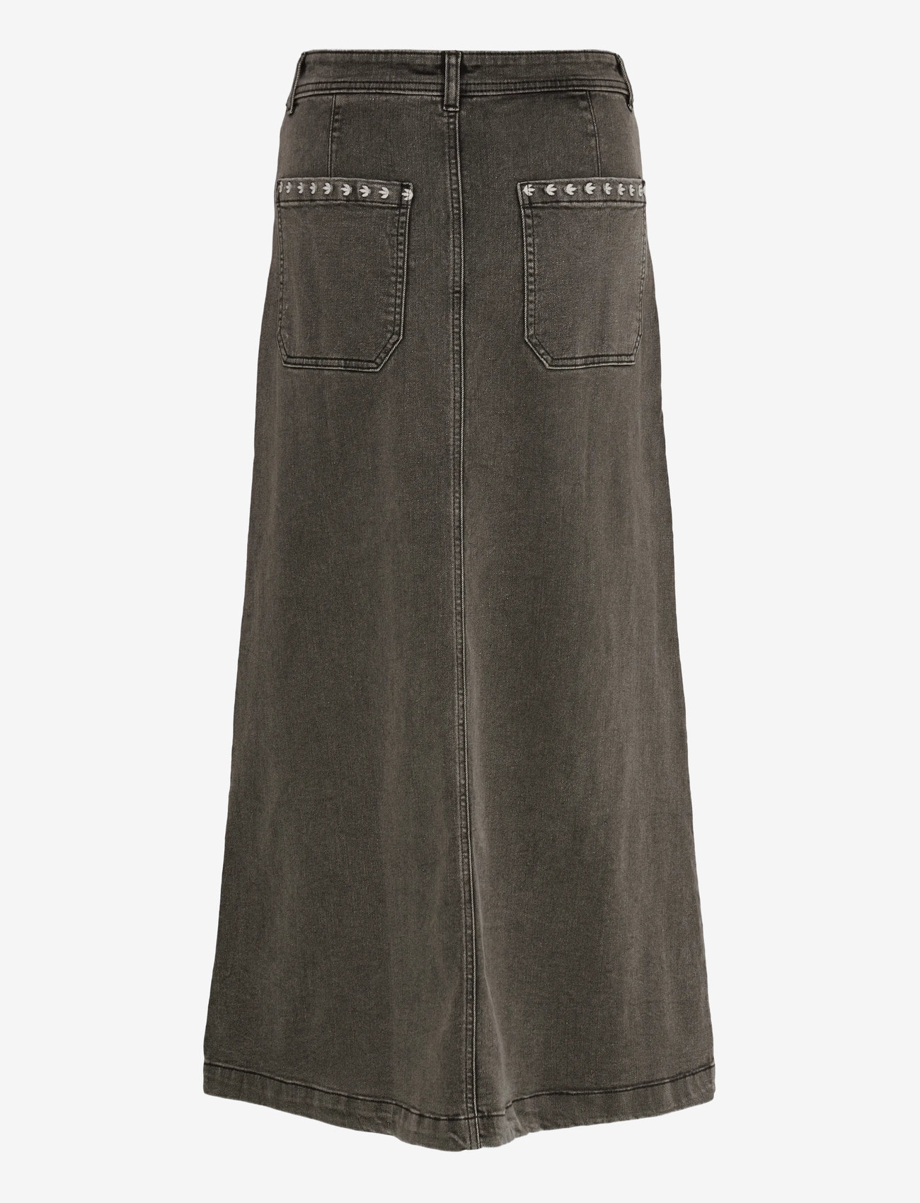 Lollys Laundry - LunaLL Maxi Skirt - jeanskjolar - washed black - 1