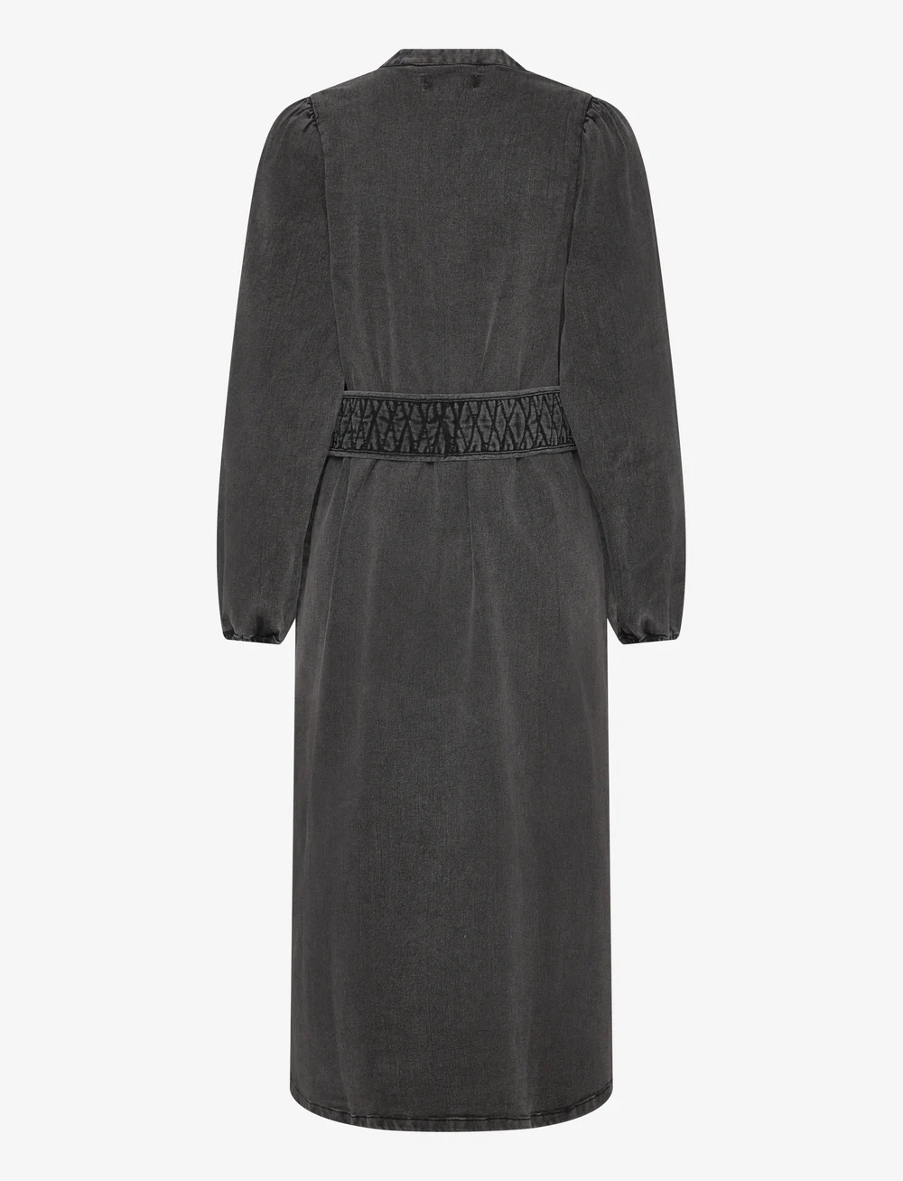 Lollys Laundry - ParisLL Midi Dress LS - denimkjoler - washed black - 1