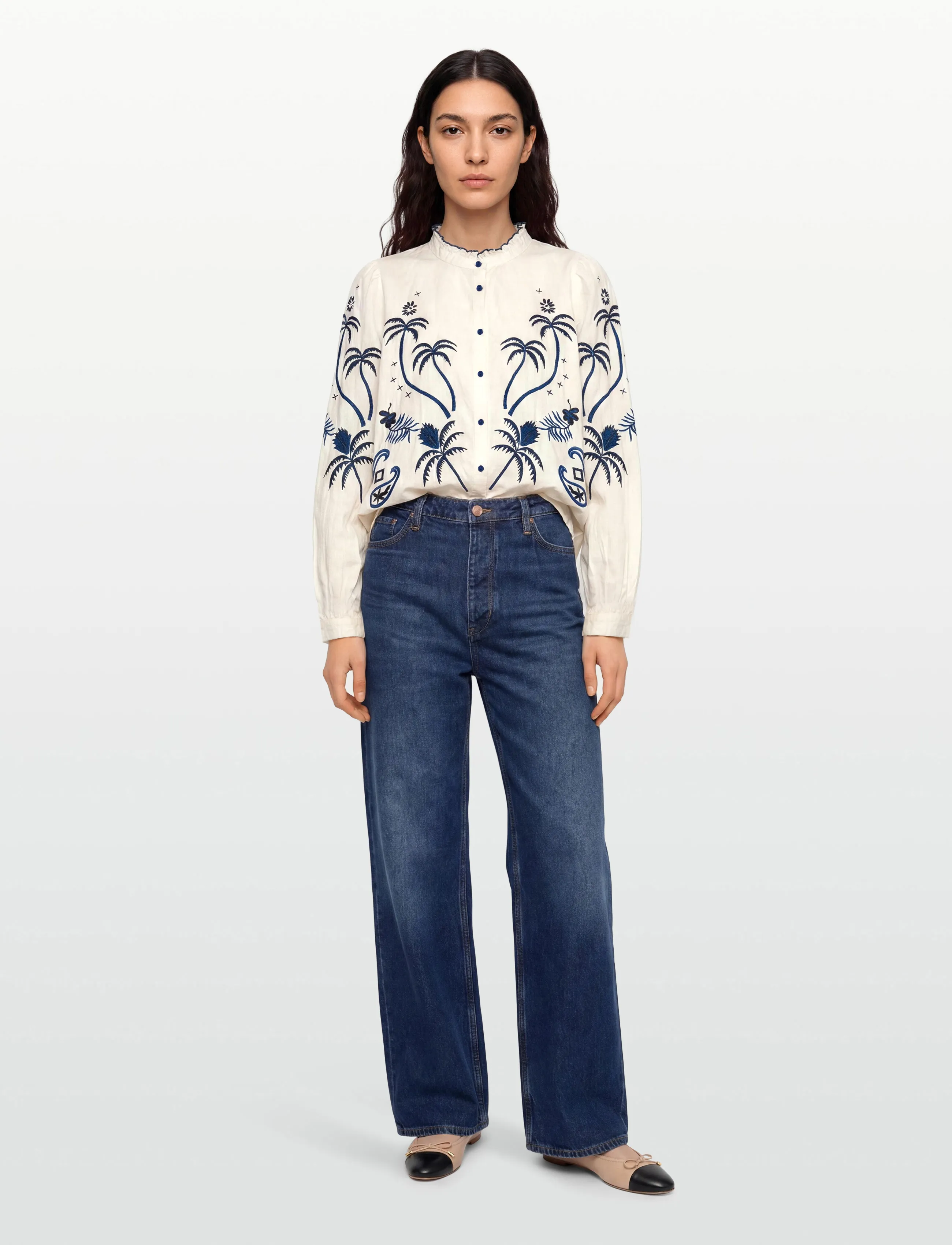 Lollys Laundry Kianll Shirt Ls, XS, Cream, Skjorter > Langærmede, Dame