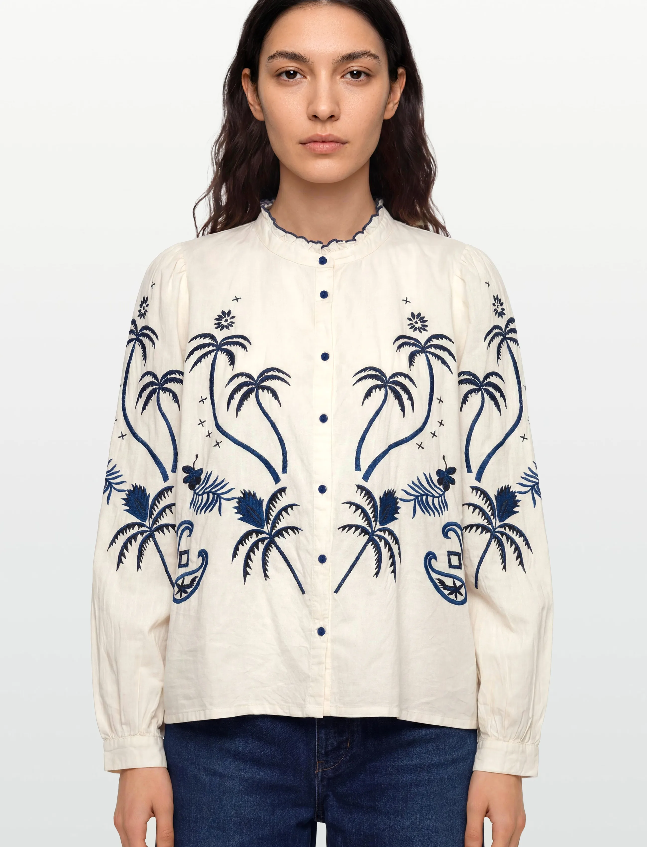 Lollys Laundry - KianLL Shirt LS - langærmede bluser - white - 3