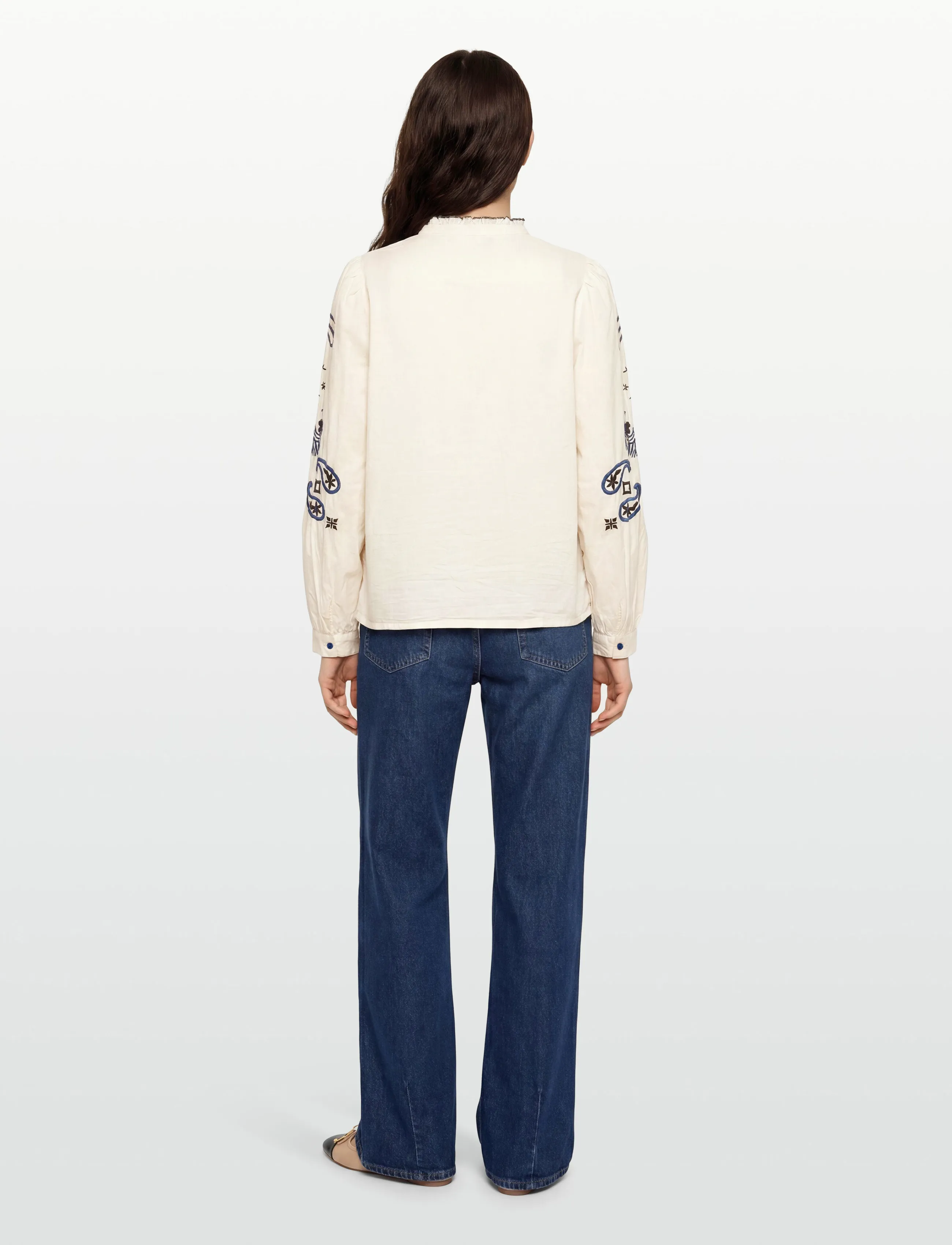 Lollys Laundry - KianLL Shirt LS - langærmede bluser - white - 4