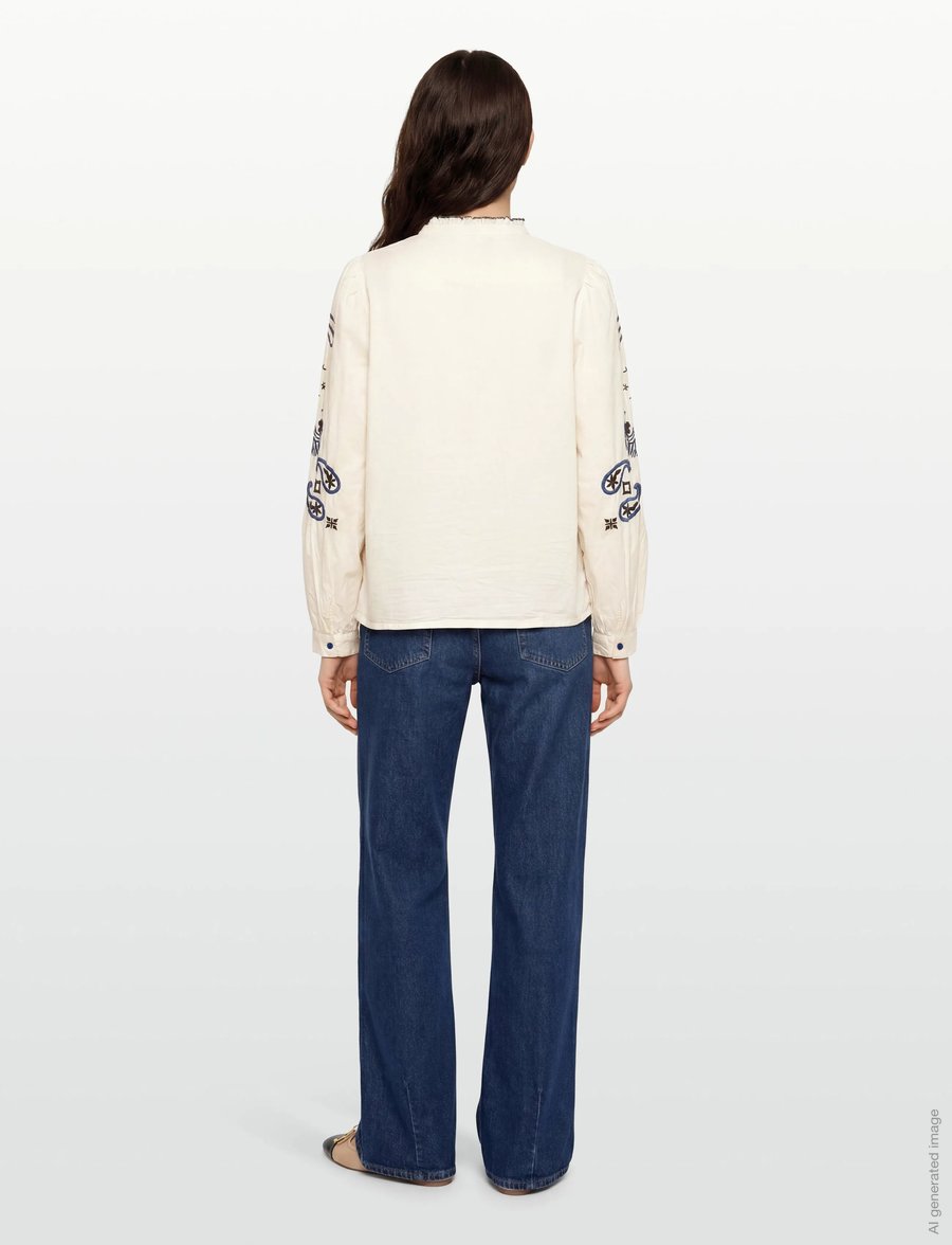 Lollys Laundry - KianLL Shirt LS - langärmlige hemden - white - 4
