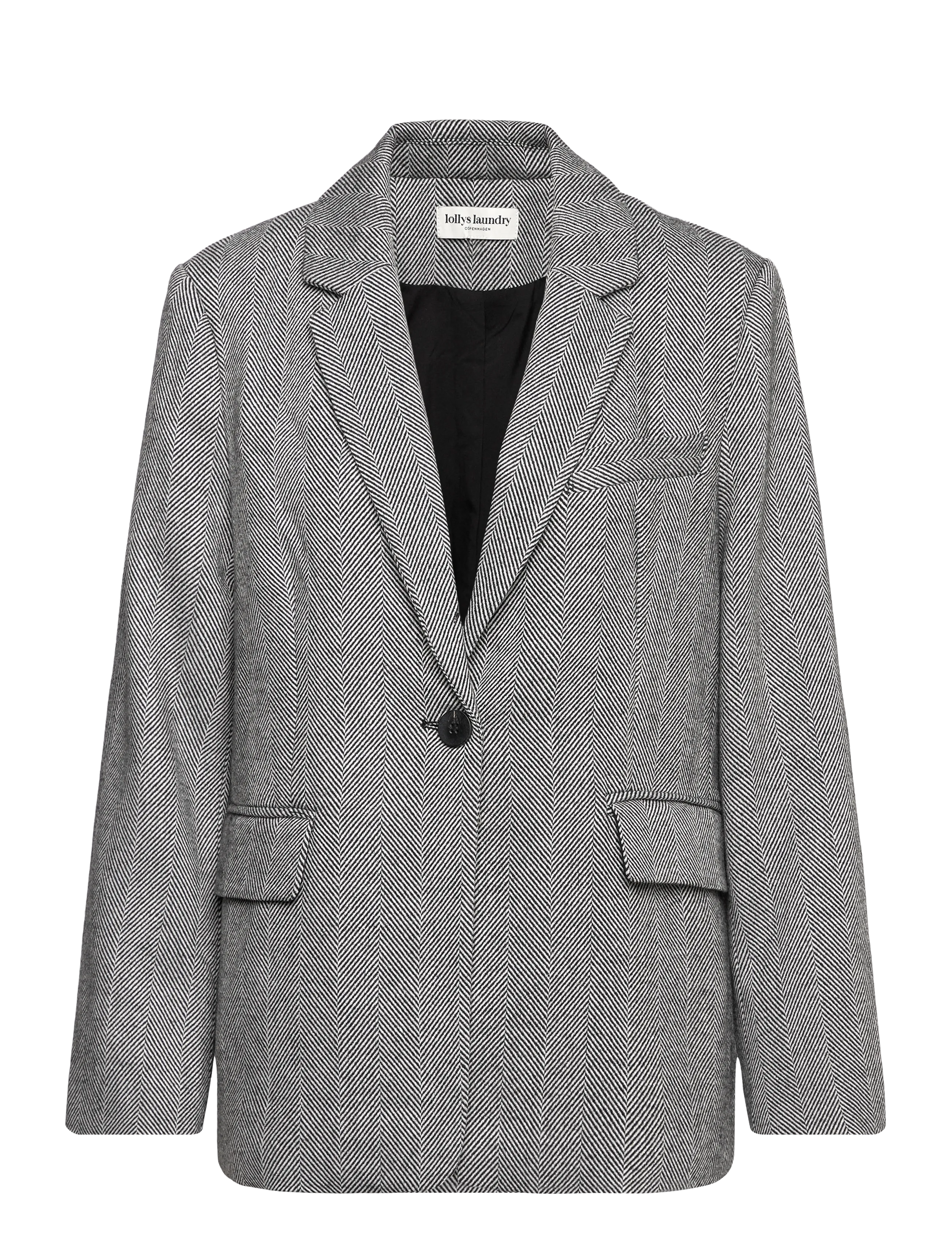 LOLLYS LAUNDRY Fayll Blazer Ls Ovs Grau - S - Damen