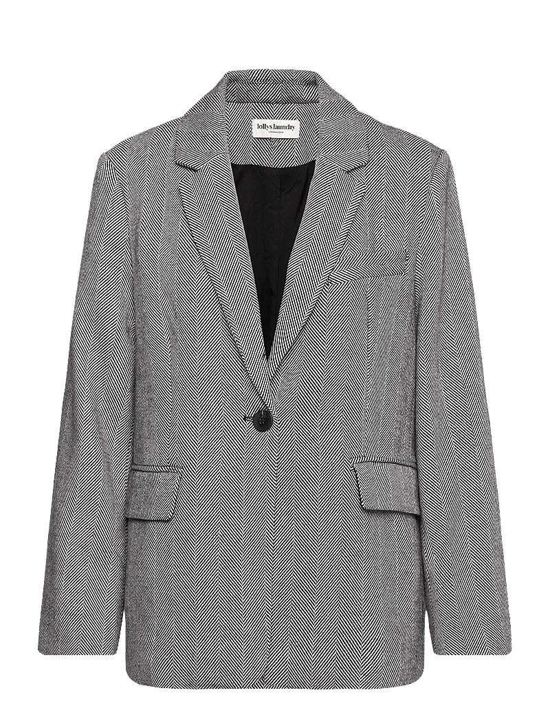 Lollys Laundry - FayLL Blazer LS OVS - enkeltradede blazere - black - 1