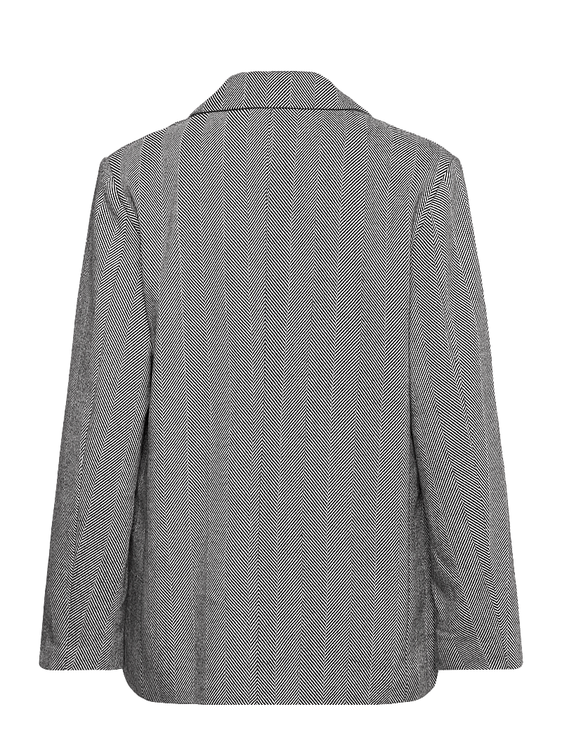 Lollys Laundry - FayLL Blazer LS OVS - enkeltradede blazere - black - 2
