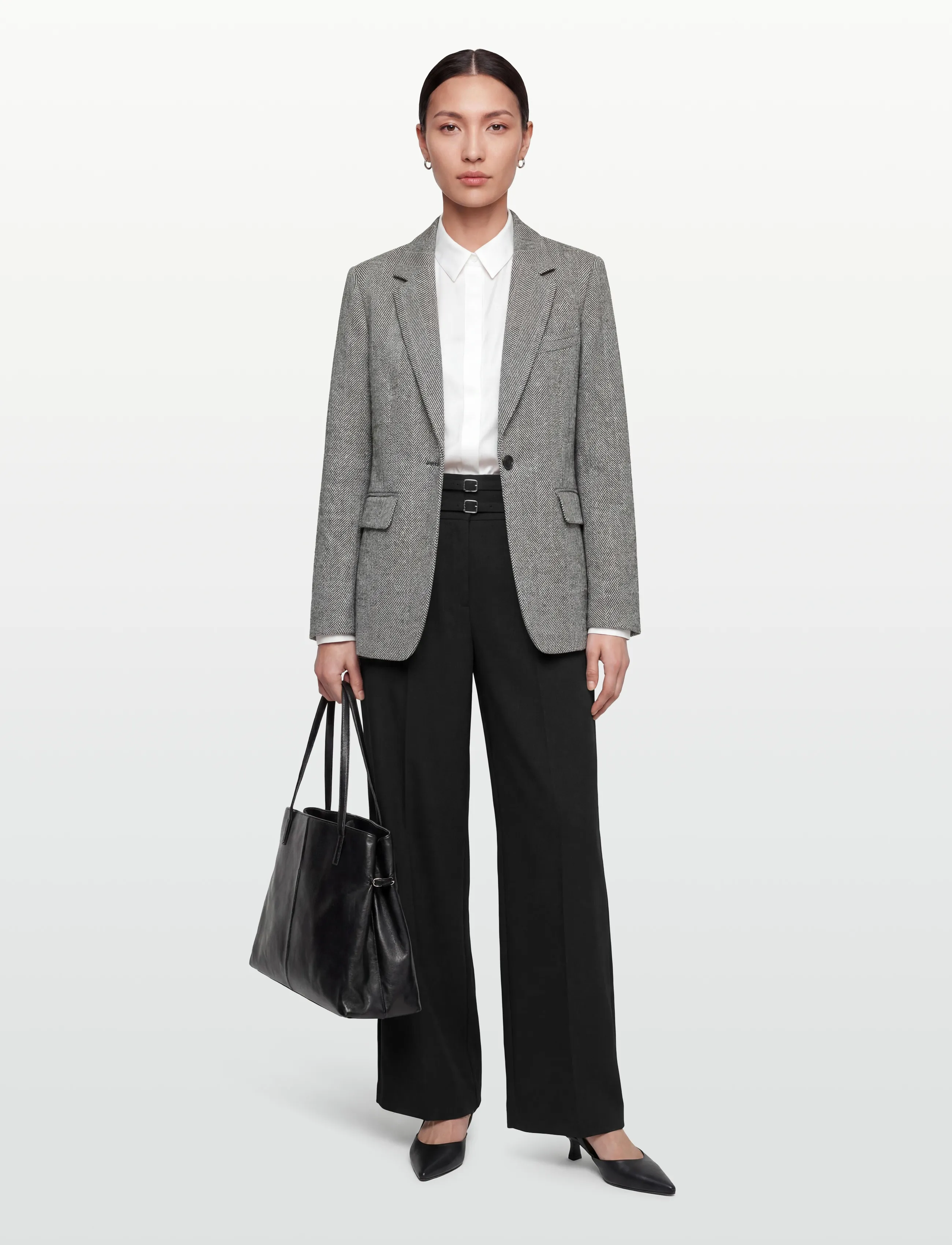 Lollys Laundry Fayll Blazer Ls Ovs, XS, Blazer, Grau - Single Breasted Frauen