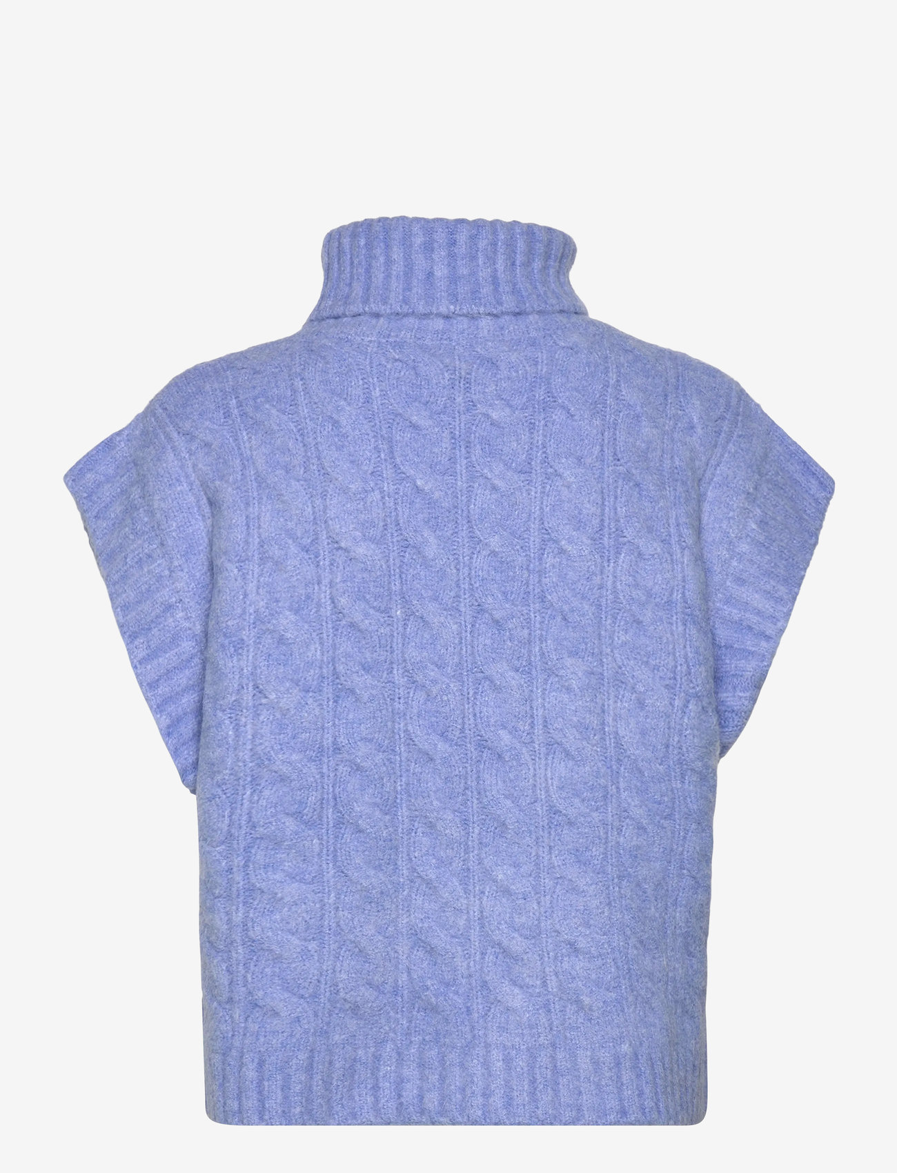 Lollys Laundry - FresnoLL Knit Vest SL - stickade västar - blue - 1