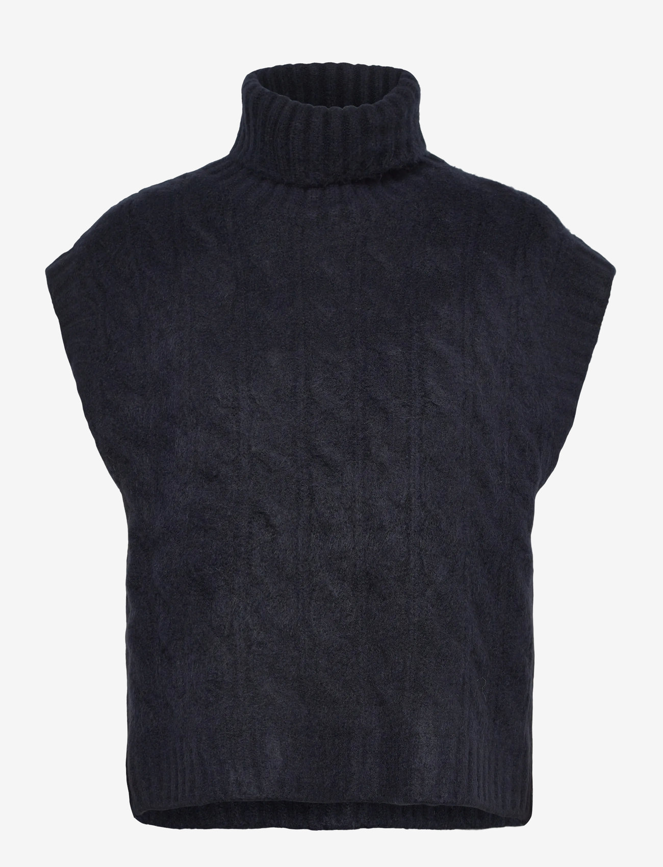 Lollys Laundry - FresnoLL Knit Vest SL - gestrickte westen - dark blue - 0