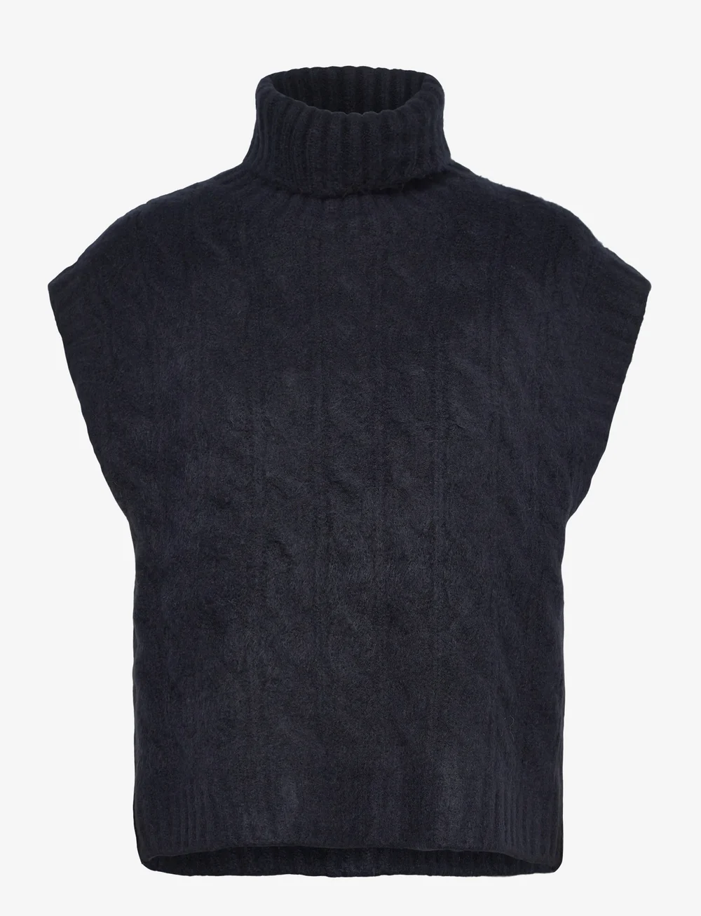 Lollys Laundry - FresnoLL Knit Vest SL - gestrickte westen - dark blue - 0