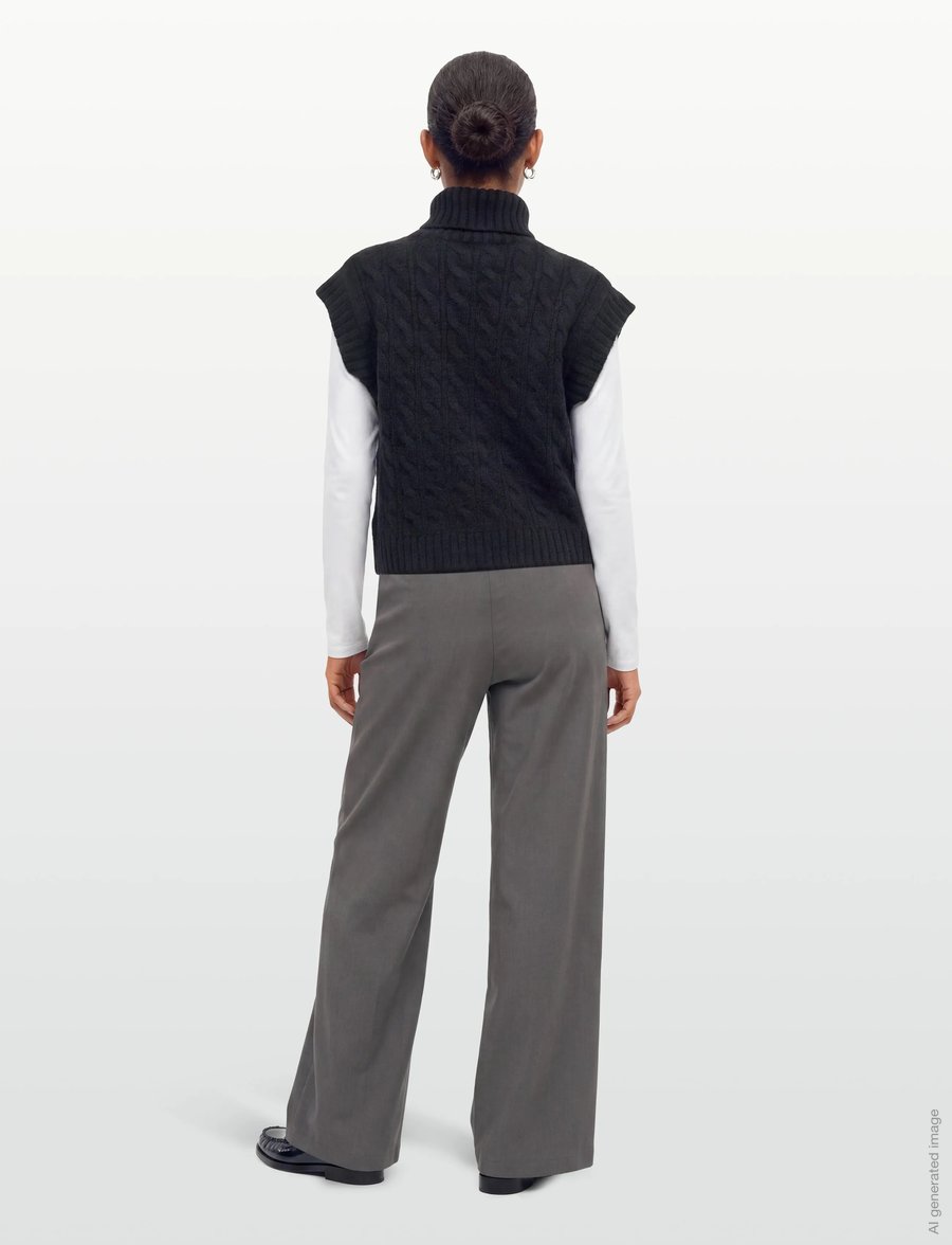 Lollys Laundry - FresnoLL Knit Vest SL - strikveste - dark blue - 4