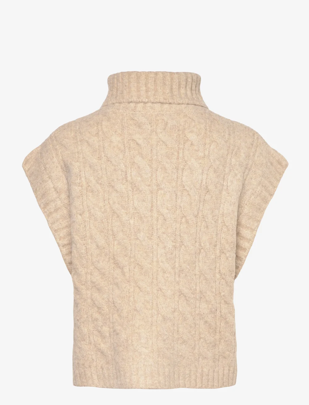 Lollys Laundry - FresnoLL Knit Vest SL - gestrickte westen - sand - 1