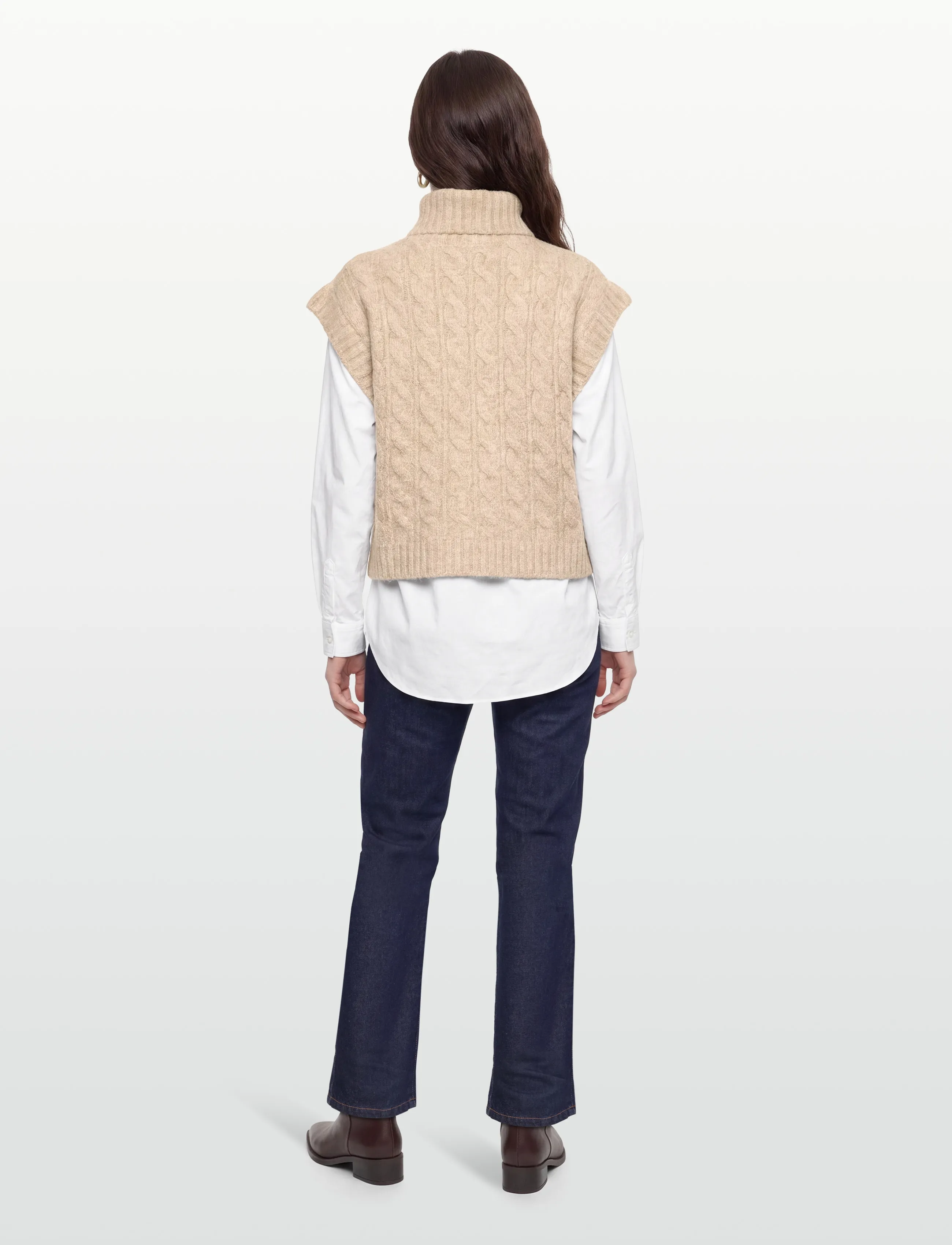 Lollys Laundry - FresnoLL Knit Vest SL - strikveste - sand - 4