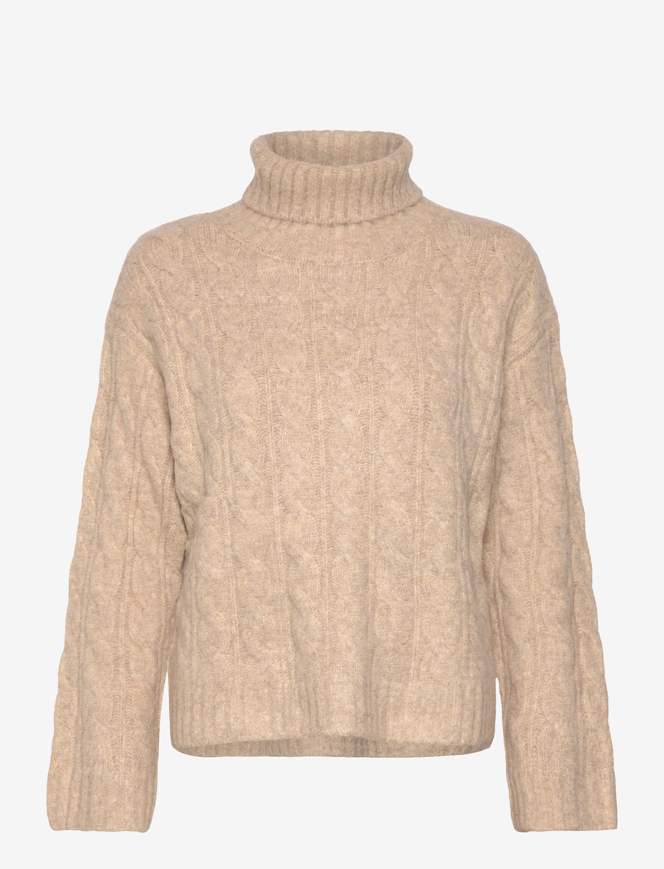 Lollys Laundry - ResnoLL Knit Jumper LS - rullekraver - sand - 0