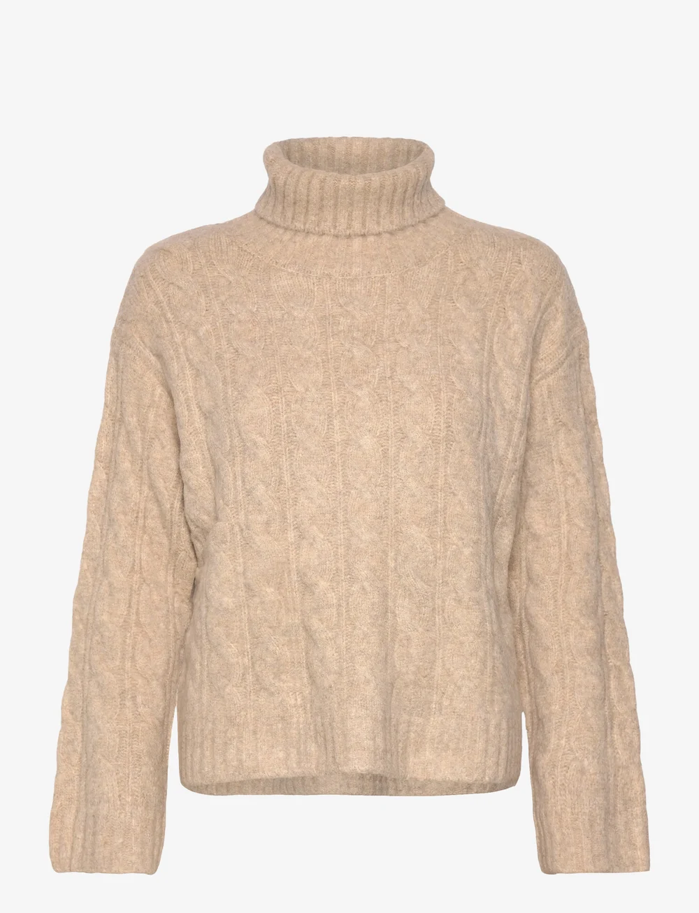 Lollys Laundry - ResnoLL Knit Jumper LS - polotröjor - sand - 0