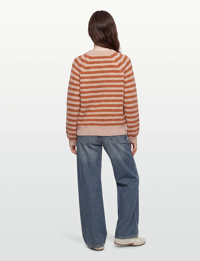 Lollys Laundry - BinaLL Knit Jumper LS - striktrøjer - rust - 4