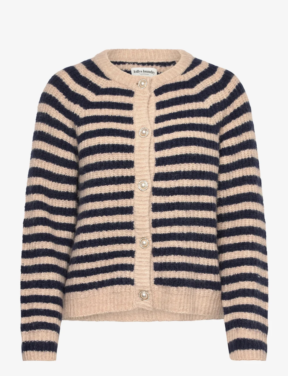 Lollys Laundry - NovaLl Cardigan LS - koftor - dark blue - 0