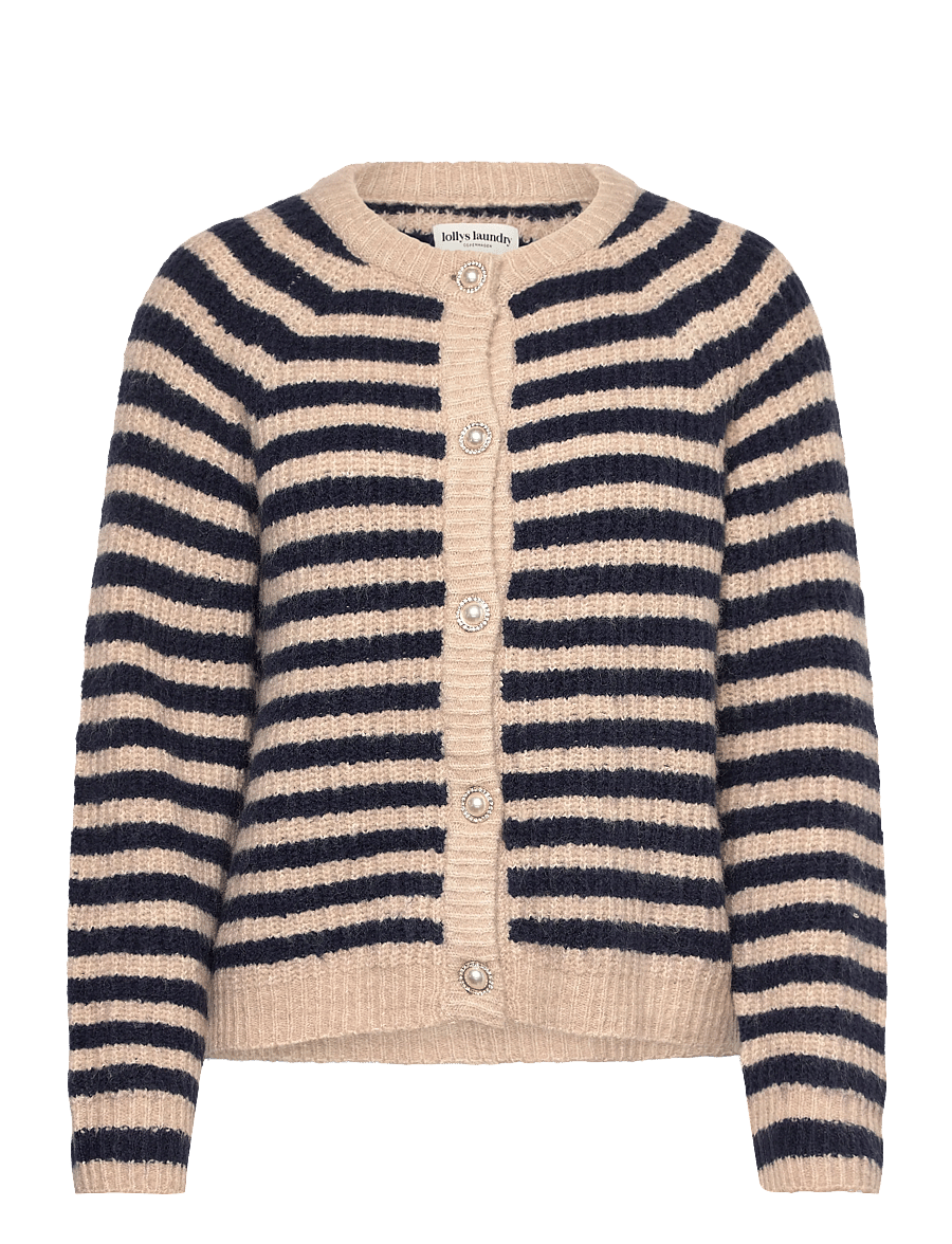 Lollys Laundry - NovaLl Cardigan LS - hnepptar peysur - dark blue - 0
