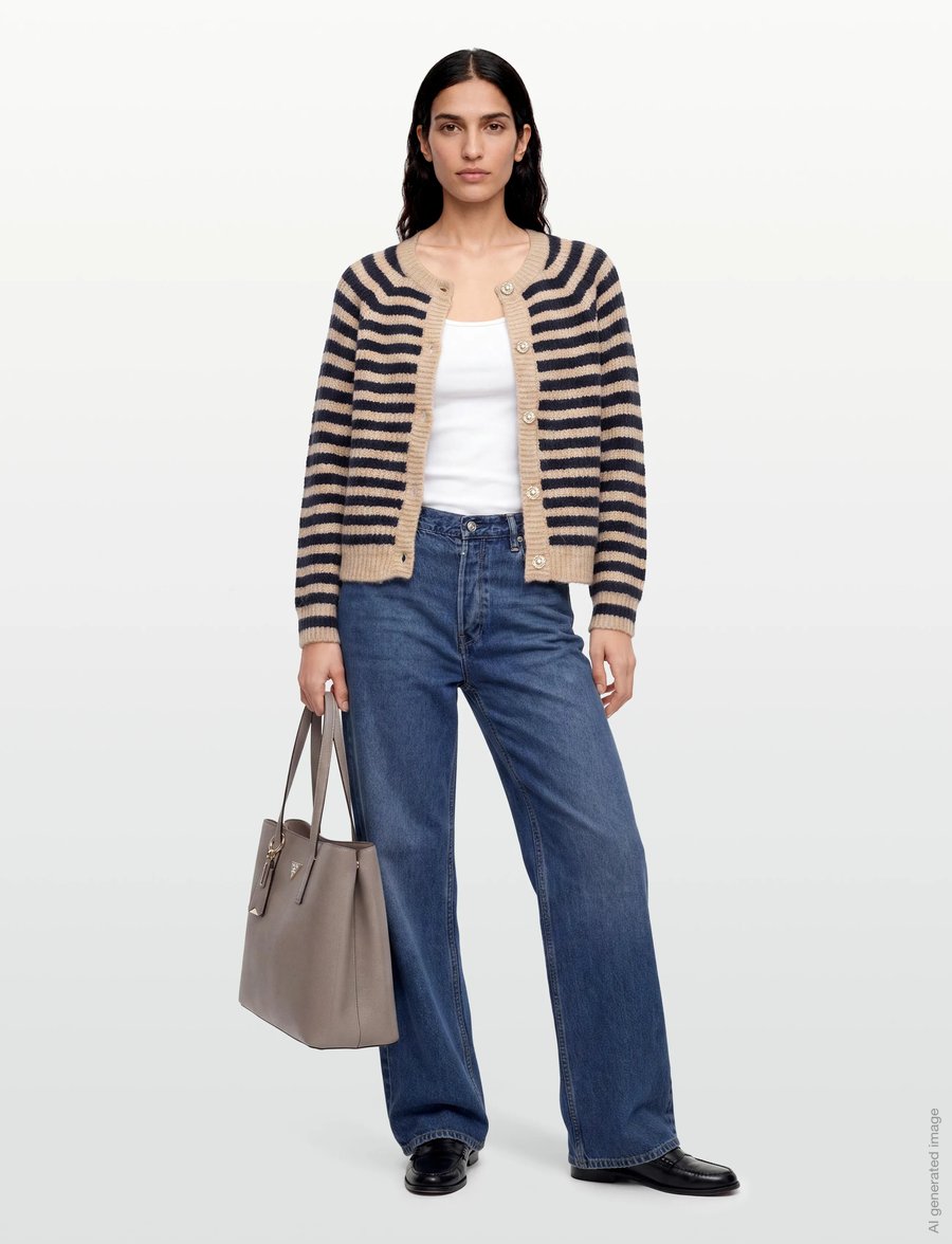 Lollys Laundry - NovaLl Cardigan LS - cardigans - dark blue - 0