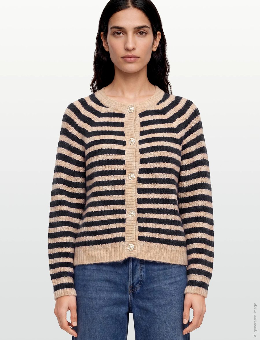 Lollys Laundry - NovaLl Cardigan LS - cardigans - dark blue - 3