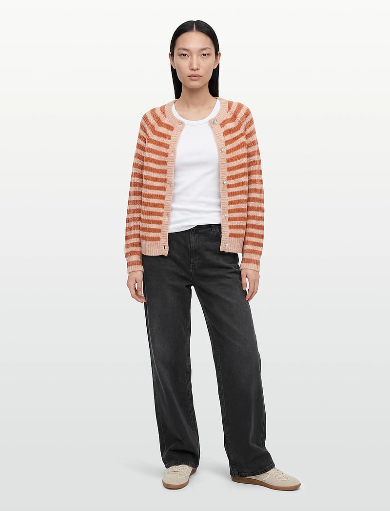 Lollys Laundry - NovaLl Cardigan LS - cardigans - rust - 0