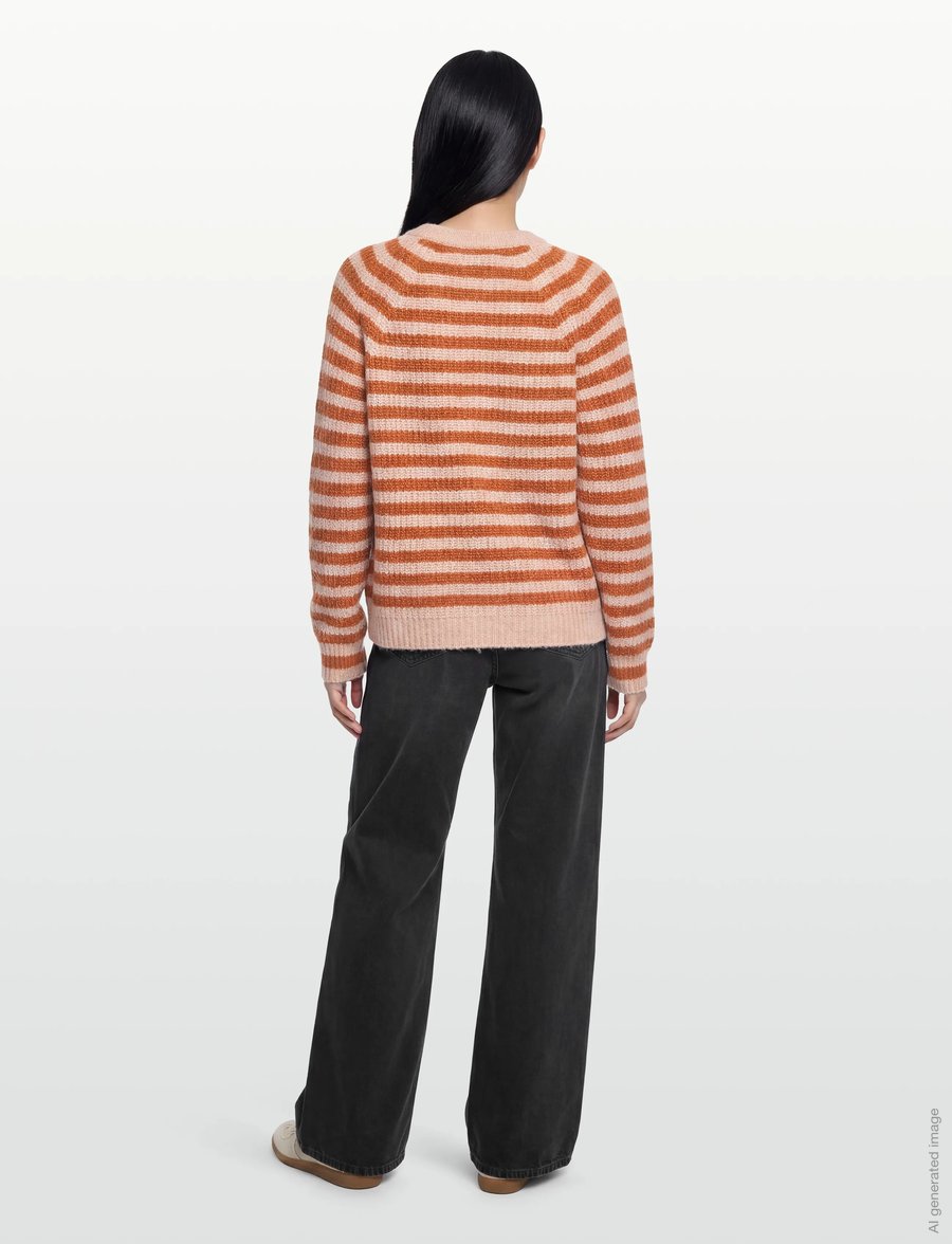 Lollys Laundry - NovaLl Cardigan LS - cardigans - rust - 4