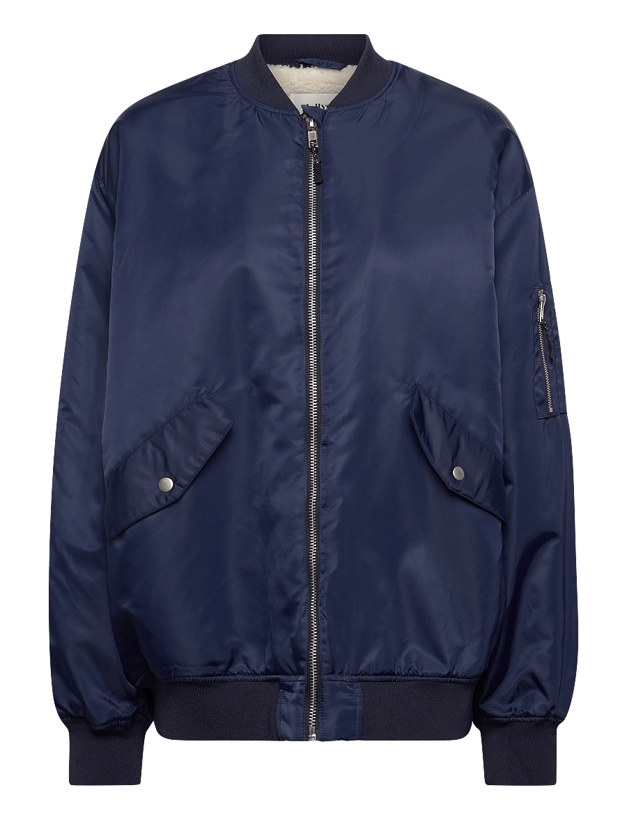 Lollys Laundry - LilaLL Bomber Jacket LS OS - vårjackor - dark navy - 0