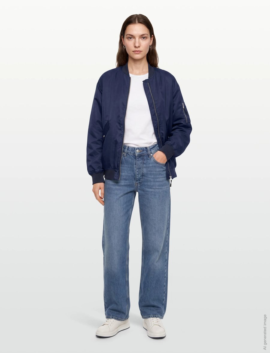 Lollys Laundry - LilaLL Bomber Jacket LS OS - frühlingsjacken - dark navy - 0