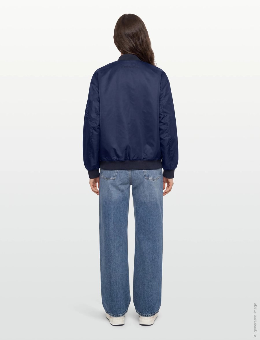 Lollys Laundry - LilaLL Bomber Jacket LS OS - frühlingsjacken - dark navy - 4