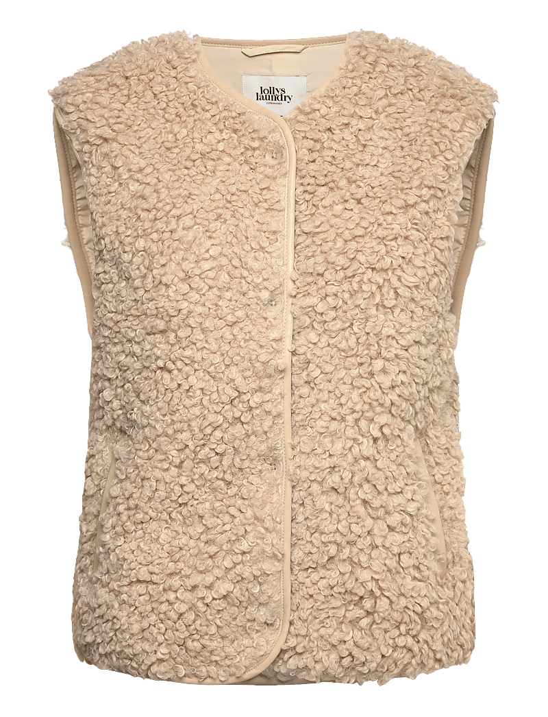 Lollys Laundry - VadaLL Vest SL - fleece- og teddyveste - sand - 0