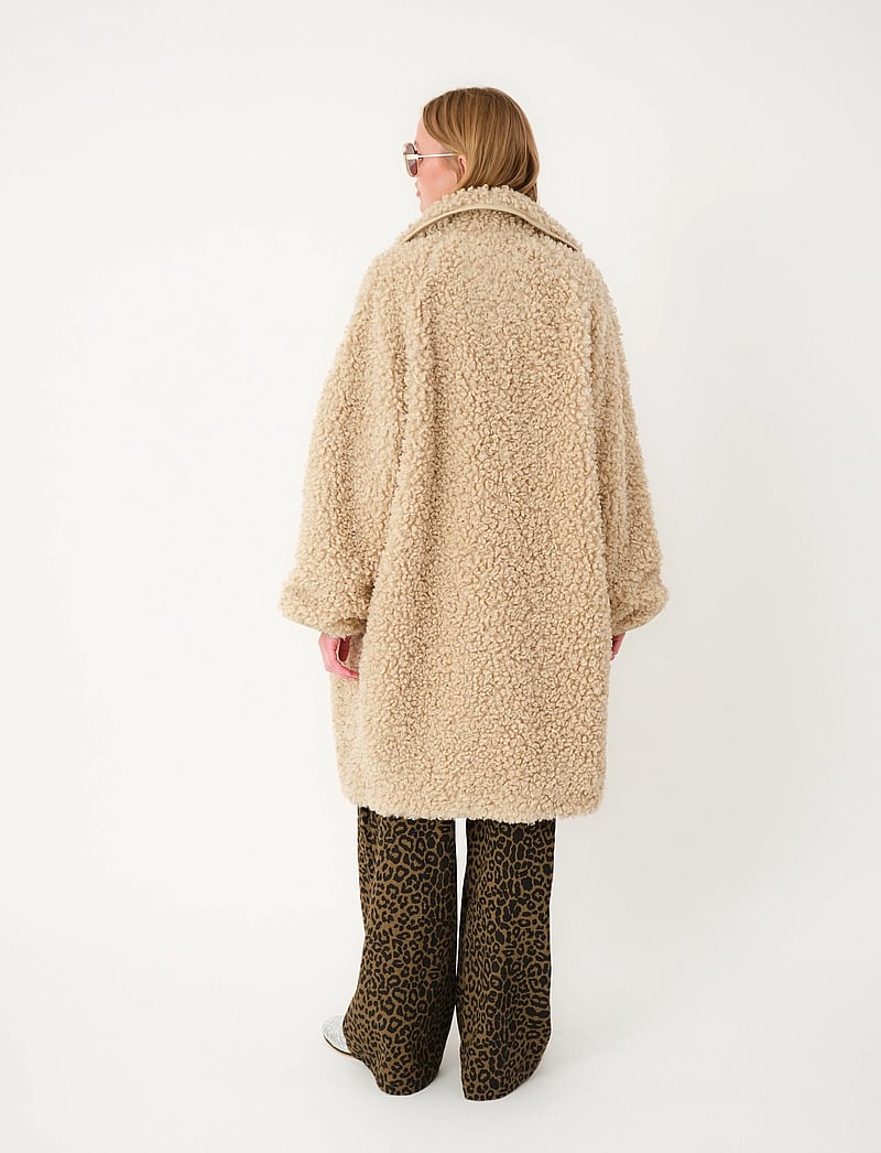 Lollys Laundry - DooLL Jacket LS - fuskpäls - sand - 3