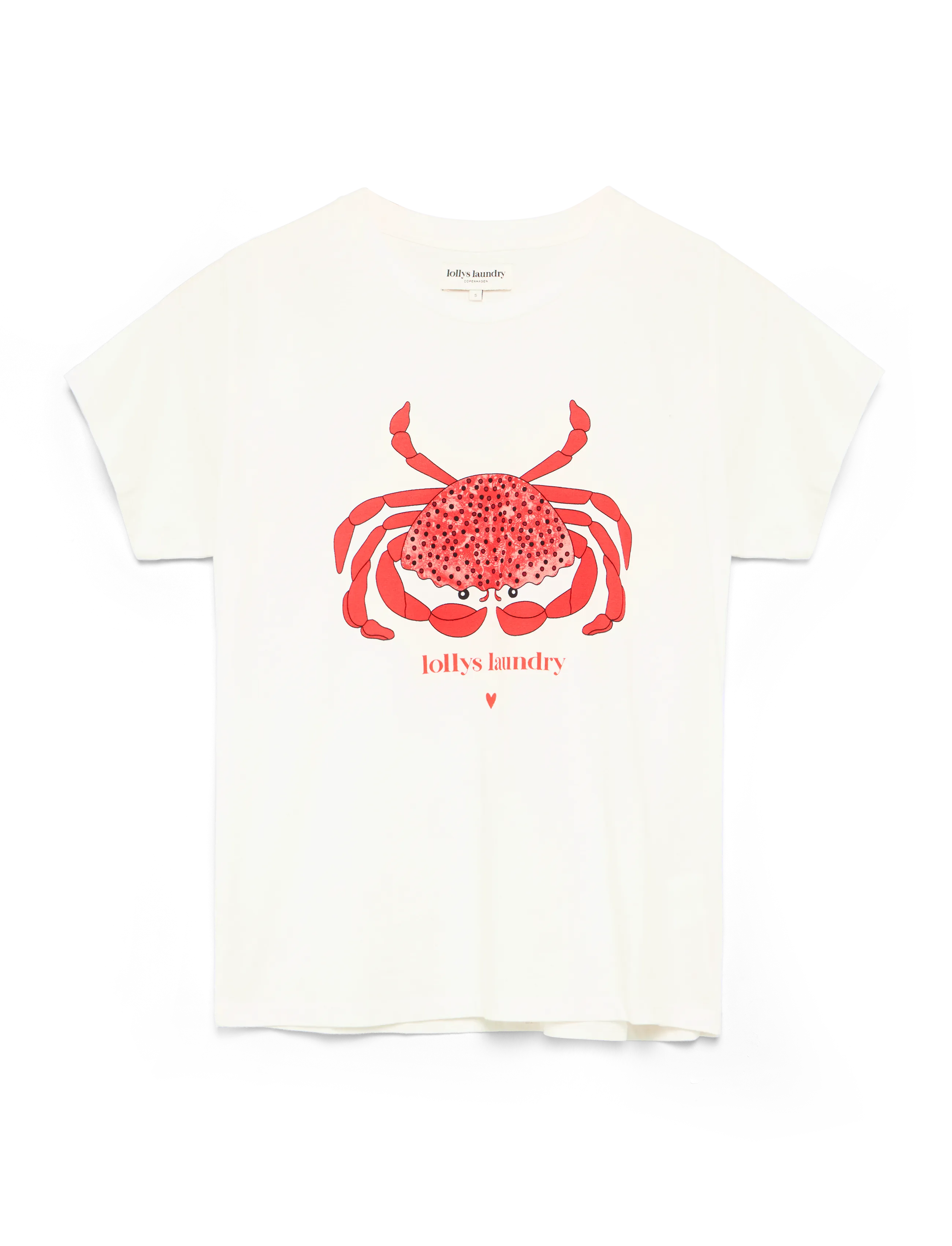 Lollys Laundry - RomaLL Crab Tee SS - white - 1