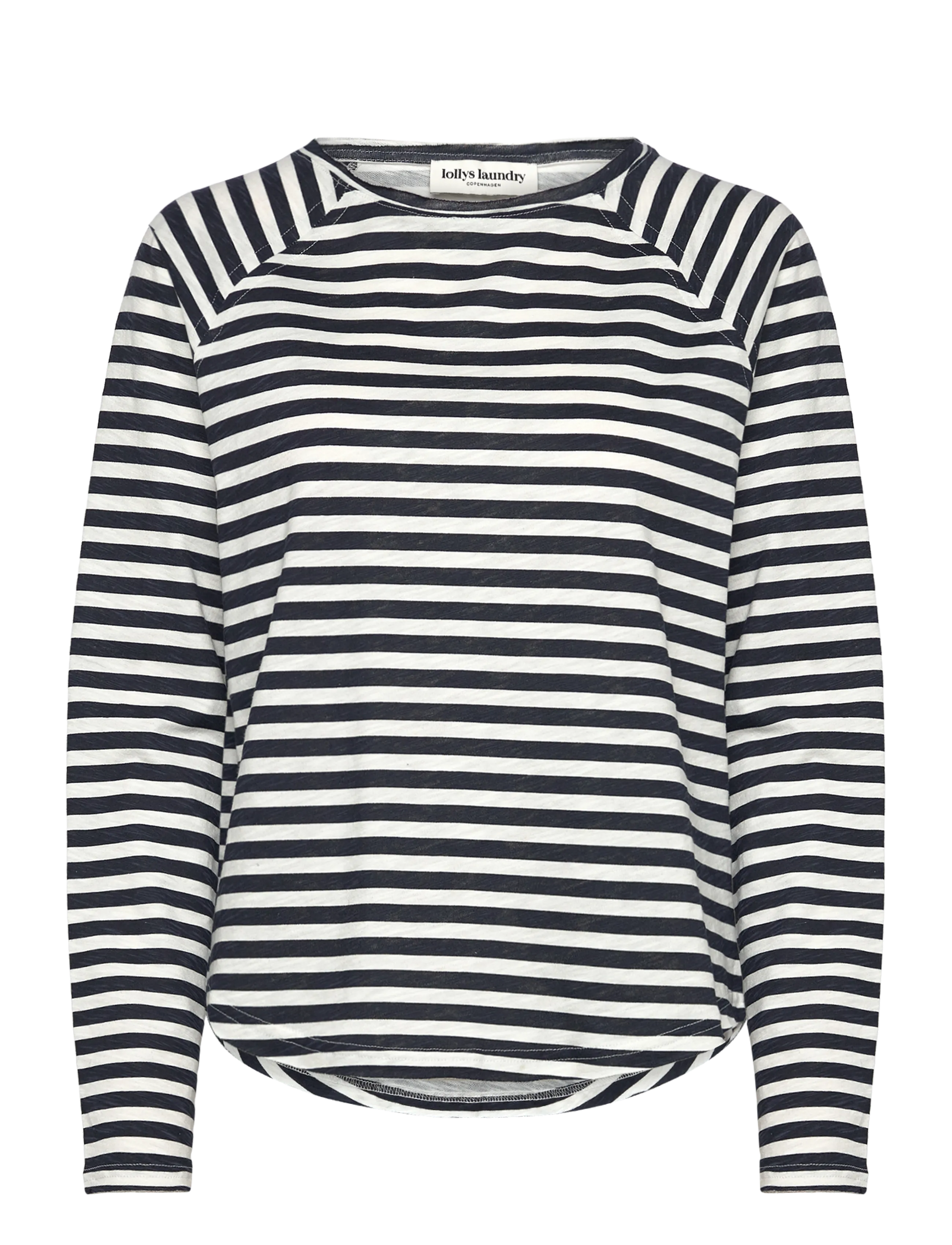 Lollys Laundry LivaLL Tee LS - Igapäevane stiil - BLACK / white