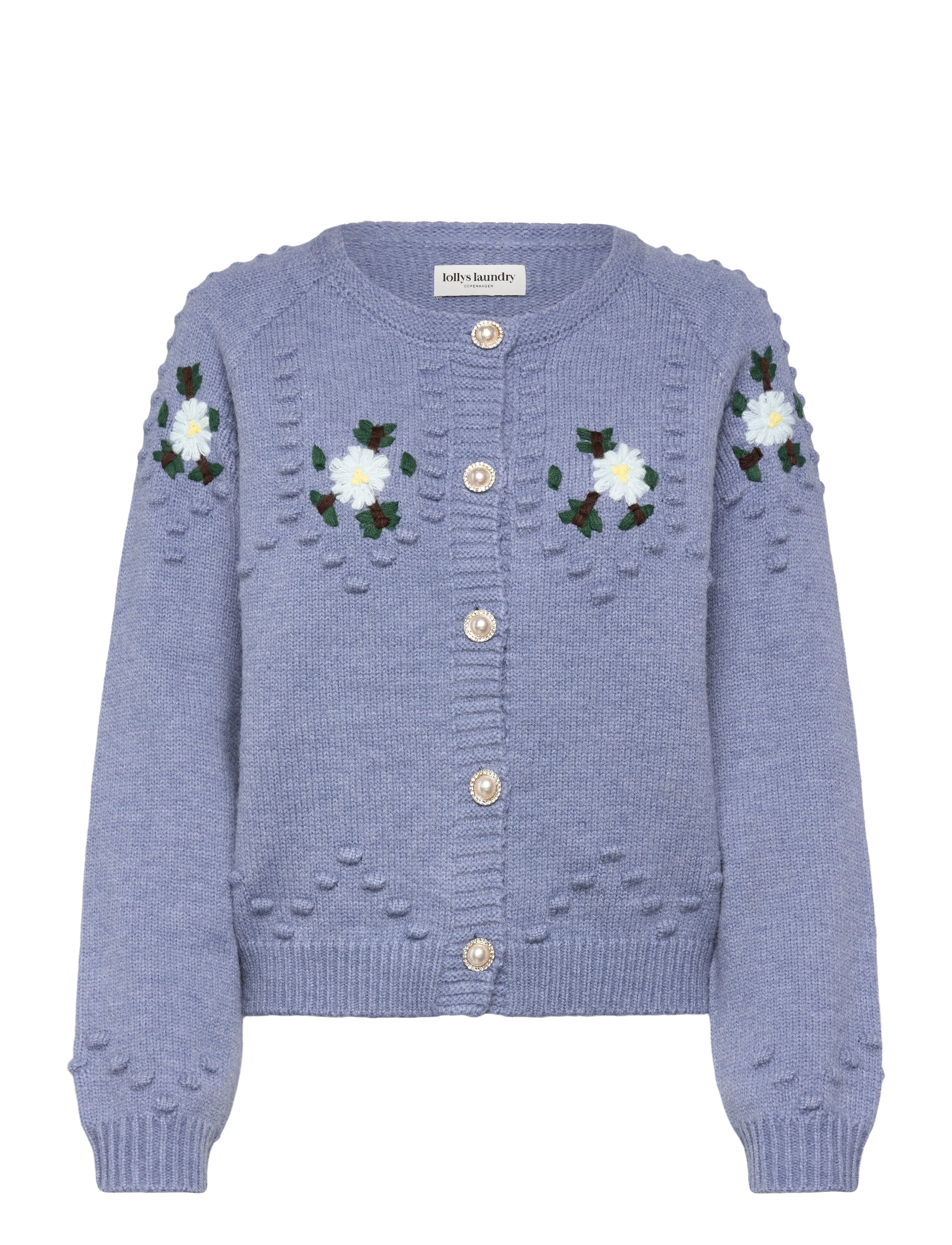Lollys Laundry GracelynnLL Knit Cardigan LS - Lollys Laundry - BLUE MELANGE / blue
