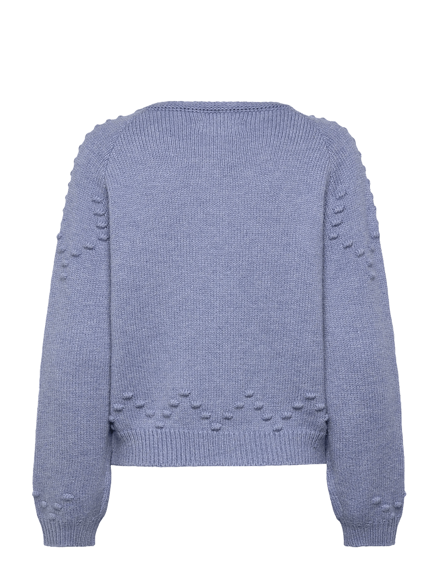Lollys Laundry - GracelynnLL Knit Cardigan LS - strickjacken - blue melange - 1
