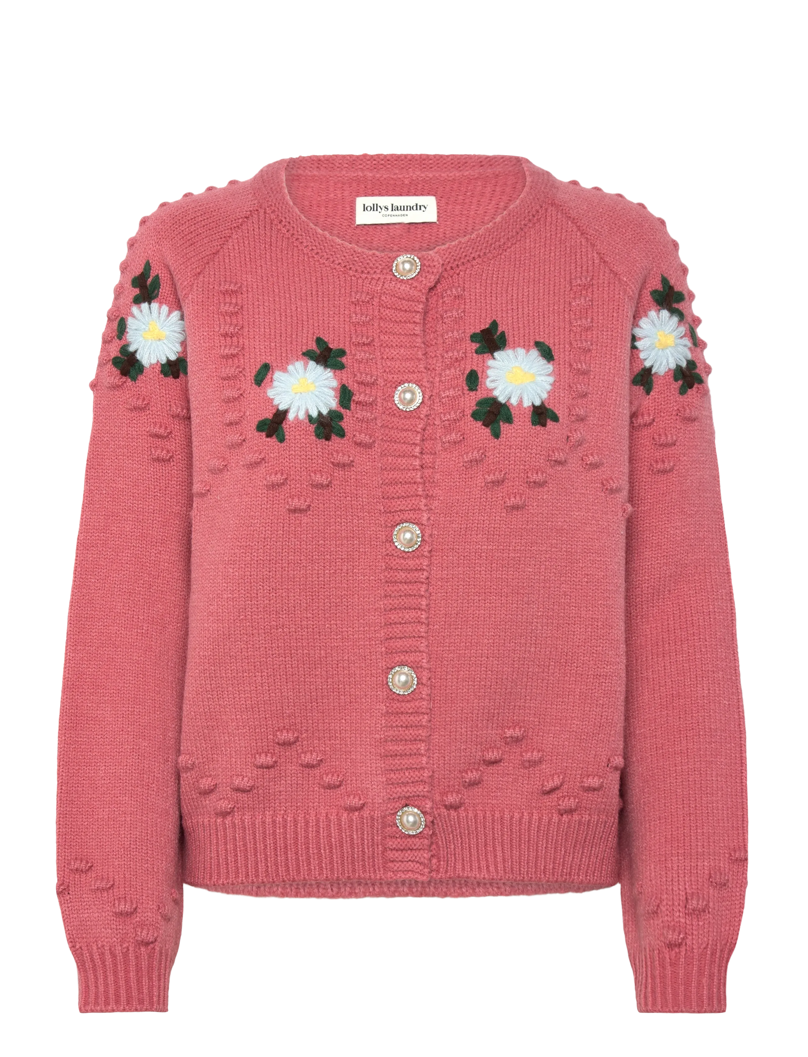 Lollys Laundry GracelynnLL Knit Cardigan LS - Lollys Laundry - BURNED ROSE / pink/rose
