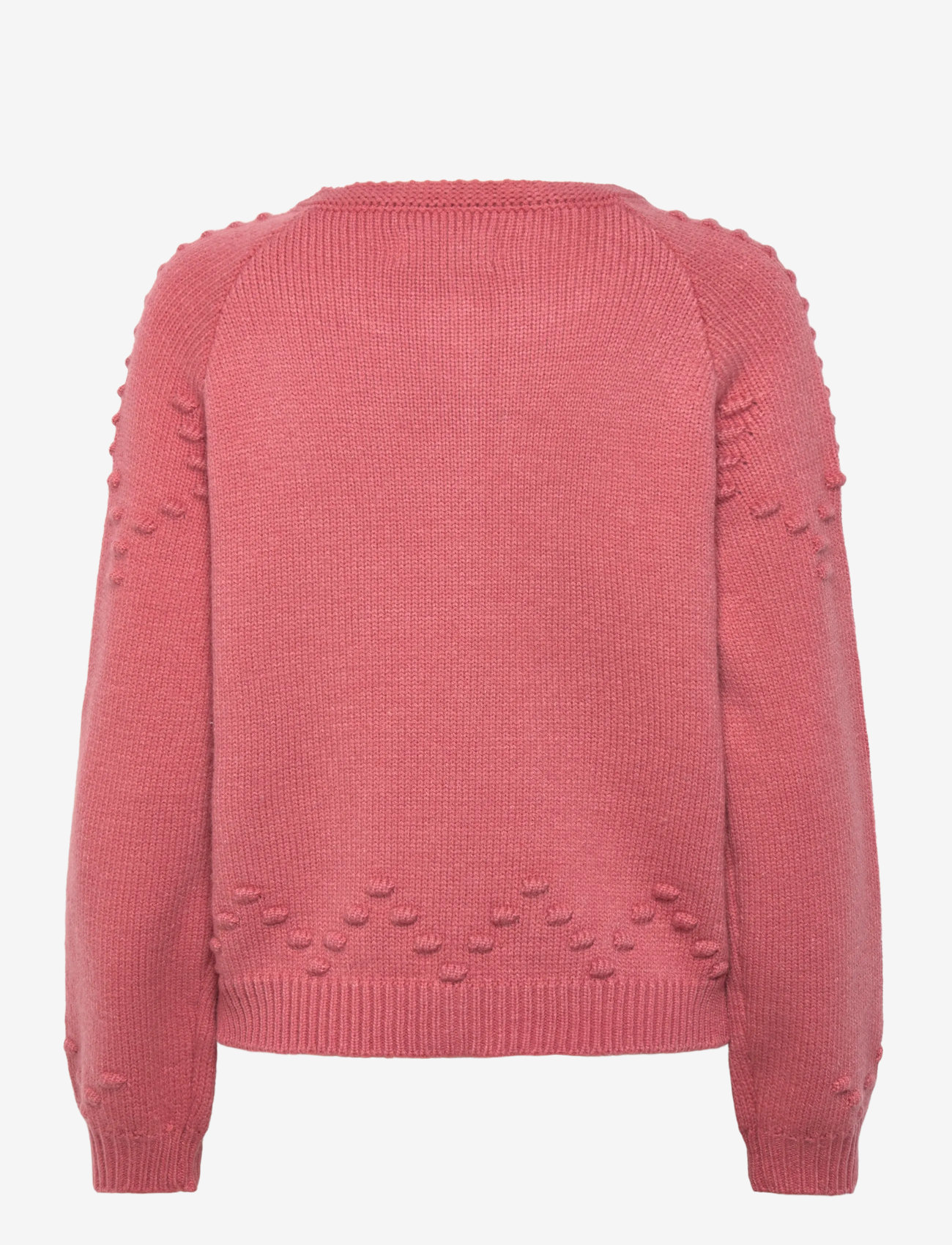 Lollys Laundry - GracelynnLL Knit Cardigan LS - koftor - burned rose - 1