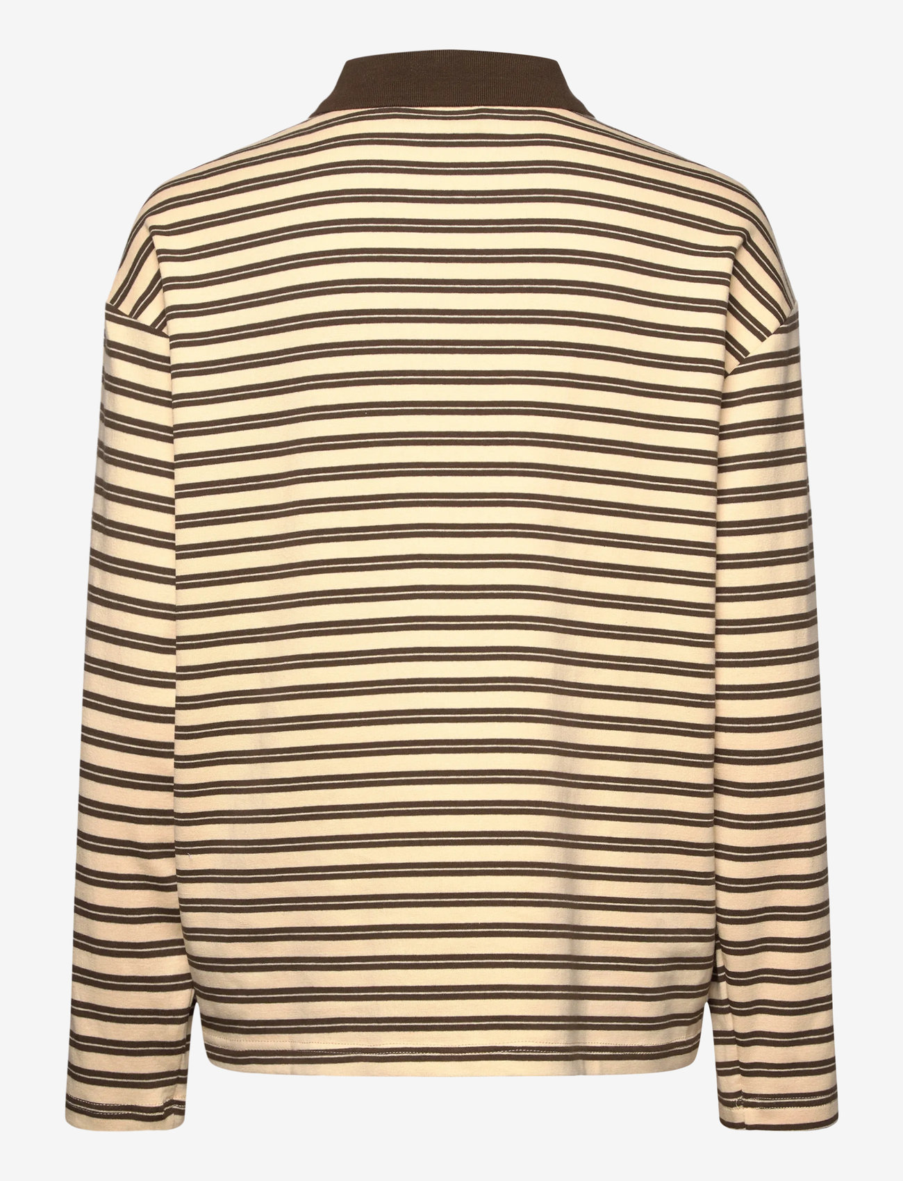 Lollys Laundry - MobyLL Polo LS - langärmlige tops - dark mokka - 1