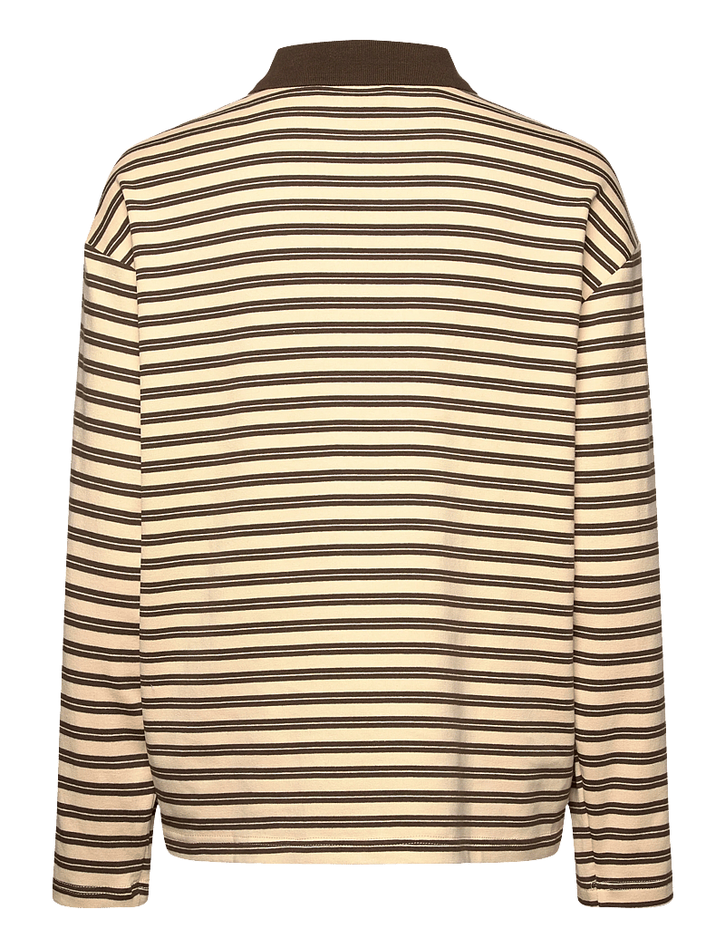 Lollys Laundry - MobyLL Polo LS - pikkade varrukatega alussärgid - dark mokka - 1