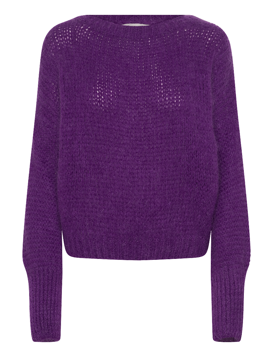 Lollys Laundry - IsoldeLL Knit Jumper LS - pullover - dark lavender - 0