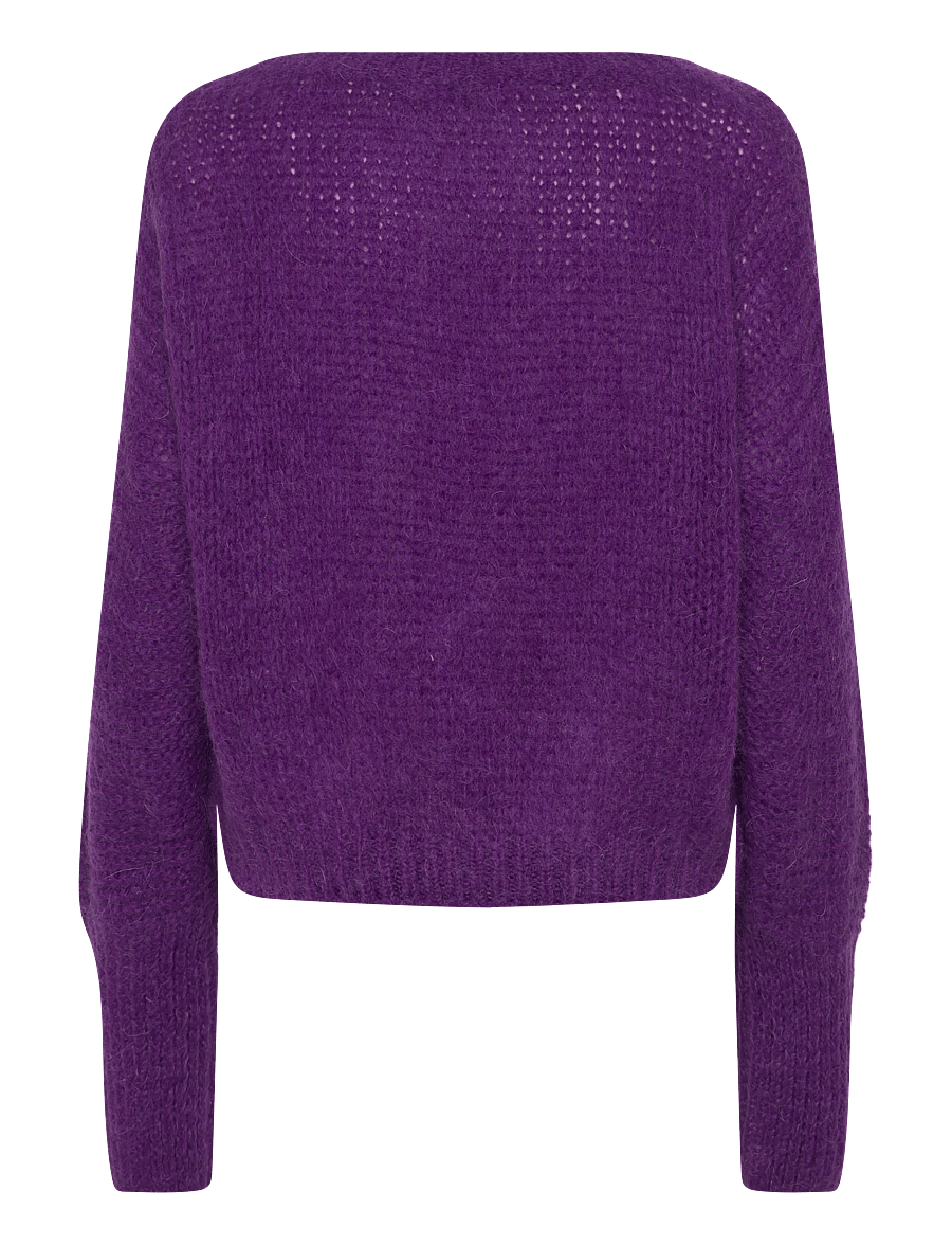 Lollys Laundry - IsoldeLL Knit Jumper LS - pullover - dark lavender - 1